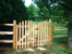 Roll Top Picket Double Drive Gate